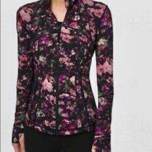 Lululemon floral define Jacket worn twice .like new